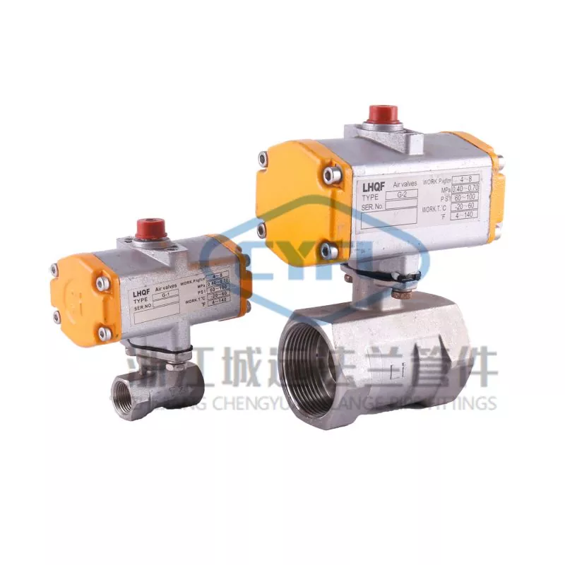 Pneumatic Dhuwur Platform Ball Valve